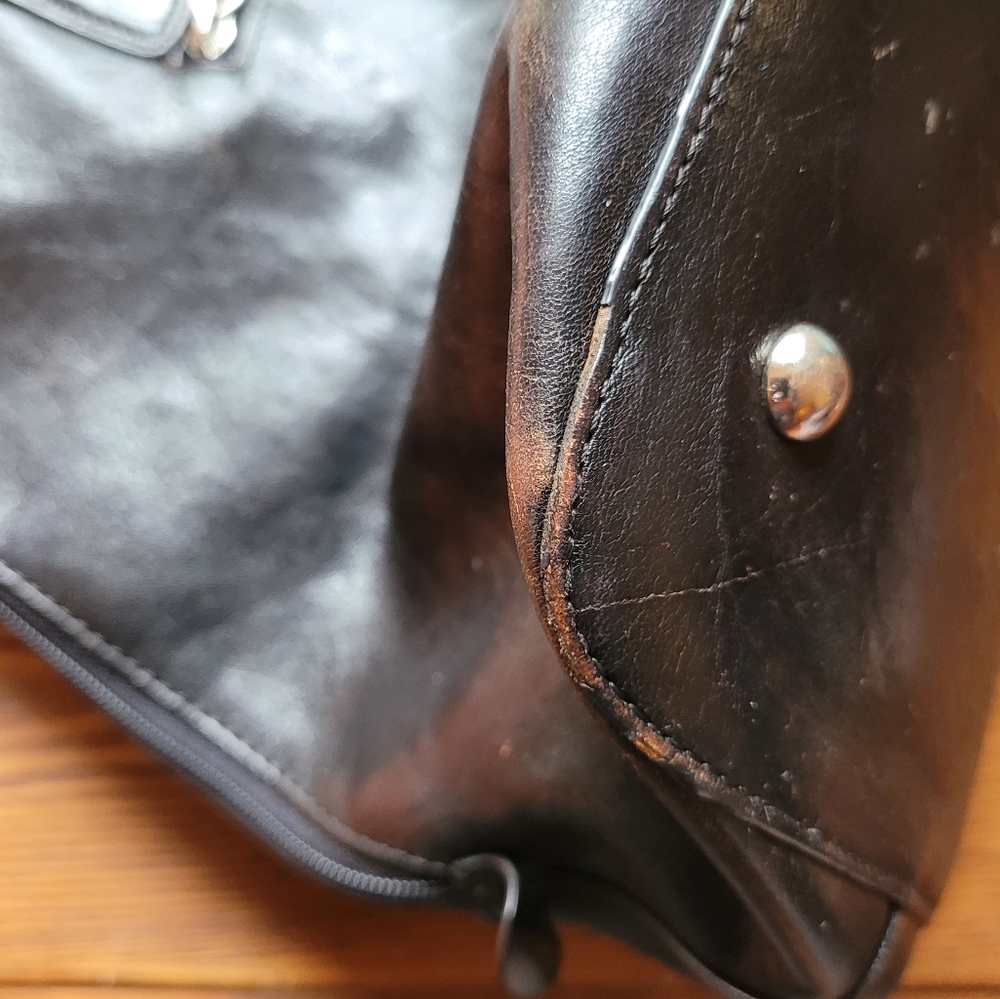 HOBO | BLACK LEATHER SATCHEL BAG - Picture 8 of 8